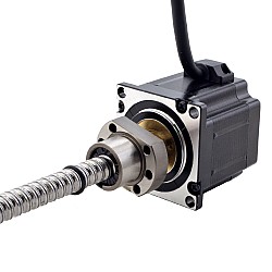 NEMA 23 外付けボールねじリニアステッピングモータ 3.0A 56mm スタックスクリューリード 5mm(0.1969") リード長 200mm
