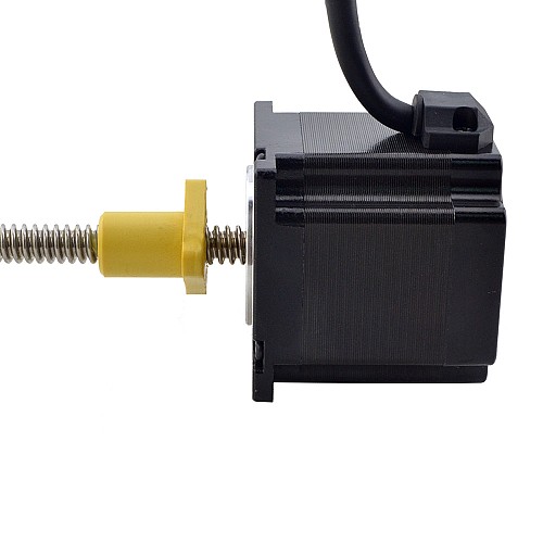 NEMA 23 外部 Acme リニアステッピングモーター 3.0A 56mm 身長 スクリューリード 2.54mm(0.1) リードの長さ 200mm