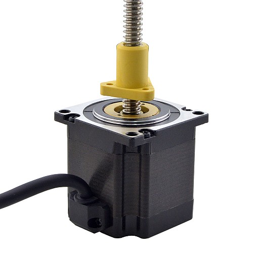 NEMA 23 外部 Acme リニアステッピングモーター 3.0A 56mm 身長 スクリューリード 2.54mm(0.1) リードの長さ 200mm