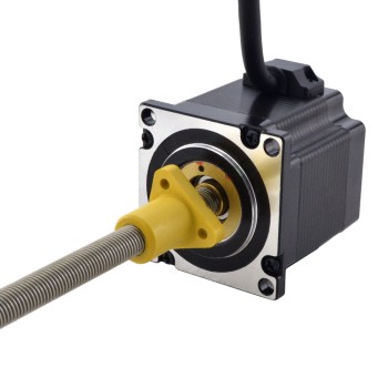 NEMA 23 外部 Acme リニアステッピングモーター 3.0A 56mm 身長 スクリューリード 5.08mm(0.2") リードの長さ 200mm