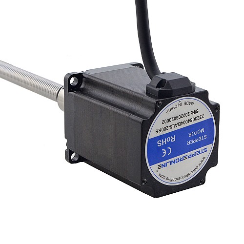 NEMA 23 外付けボールねじリニアステッピングモータ 4.0A 75mm スタックスクリューリード 2mm(0.07874) リード長 200mm NEMA 23 外付けボールねじリニアステッピングモータ 4.0A 75mm スタックスクリューリード 2mm(0.07874) リード長 200mm