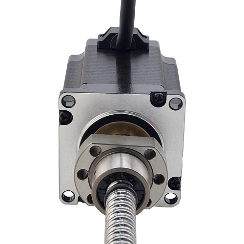 NEMA 23 外付けボールねじリニアステッピングモータ 4.0A 75mm スタックスクリューリード 5mm(0.1969) リード長 200mm NEMA 23 外付けボールねじリニアステッピングモータ 4.0A 75mm スタックスクリューリード 5mm(0.1969) リード長 200mm