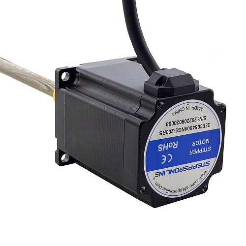 NEMA 23 外部 Acme リニアステッピングモーター 4.0A 76mm 身長 スクリューリード 10.16mm(0.4) リードの長さ 200mm