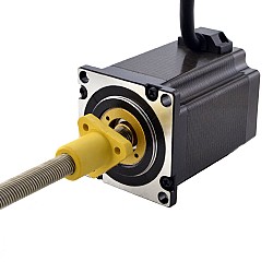 NEMA 23 外部 Acme リニアステッピングモーター 4.0A 76mm 身長 スクリューリード 10.16mm(0.4") リードの長さ 200mm