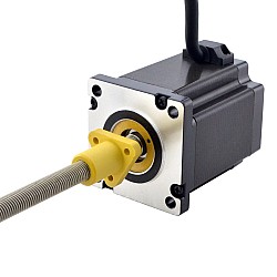 NEMA 24 外部 Acme リニアステッピングモーター 5.0A 75mm 身長 スクリューリード 5.08mm(0.2") リードの長さ 200mm