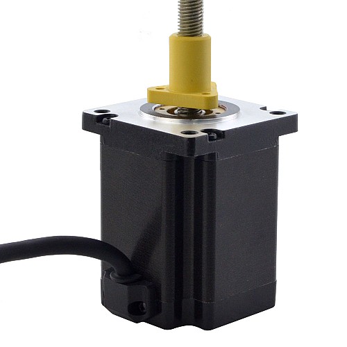 NEMA 24 外部 Acme リニアステッピングモーター 5.0A 75mm 身長 スクリューリード 5.08mm(0.2) リードの長さ 200mm