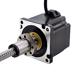 NEMA 34 外付けボールねじリニアステッピングモータ 4.5Nm(637.25oz.in) 5.5A 76mm スタックスクリューリード 10mm(0.3937") リード長 200mm