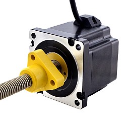 NEMA 34 外部 Acme リニアステッピングモーター 5.5A 76mm 身長 スクリューリード 2.54mm(0.1") リードの長さ 200mm