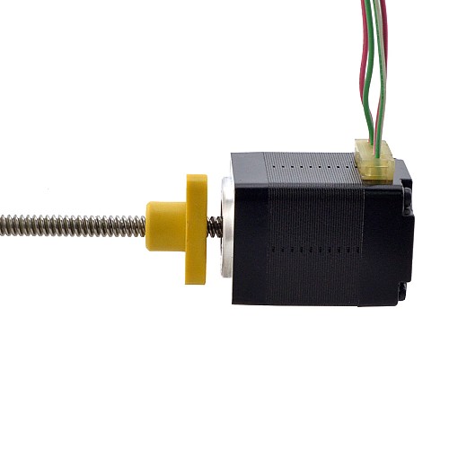 NEMA 8 外部 台形 リニア ステッピング モーター 0.5A 30mm スタック スクリュー リード 2mm(0.07874) リード長 100mm