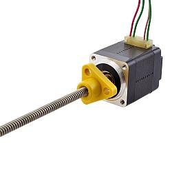 NEMA 8 外部 台形 リニア ステッピング モーター 0.5A 30mm スタック スクリュー リード 2mm(0.07874") リード長 100mm