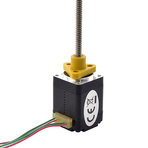 NEMA 8 外部 台形 リニア ステッピング モーター 0.5A 30mm スタック スクリュー リード 2mm(0.07874) リード長 100mm