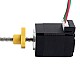 NEMA 8 外部 台形 リニア ステッピング モーター 0.5A 28.2mm スタック スクリュー リード 1mm(0.03937) リード長 100mm