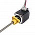 NEMA 8 外部 台形 リニア ステッピング モーター 0.5A 28.2mm スタック スクリュー リード 1mm(0.03937") リード長 100mm