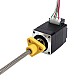 NEMA 8 外部 台形 リニア ステッピング モーター 0.5A 28.2mm スタック スクリュー リード 1mm(0.03937) リード長 100mm