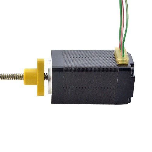 NEMA 8 外部 台形リニア ステッピング モーター 0.5A 38.2mm スタック スクリュー リード 2mm(0.07874) リード長 100mm