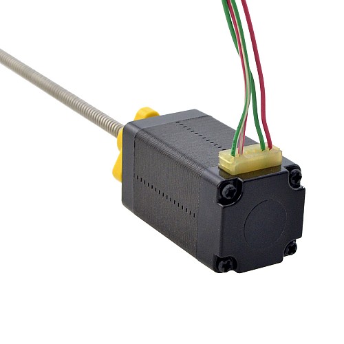 NEMA 8 外部 台形リニア ステッピング モーター 0.5A 38.2mm スタック スクリュー リード 2mm(0.07874) リード長 100mm