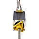 NEMA 8 外部 台形リニア ステッピング モーター 0.5A 38.2mm スタック スクリュー リード 2mm(0.07874) リード長 100mm
