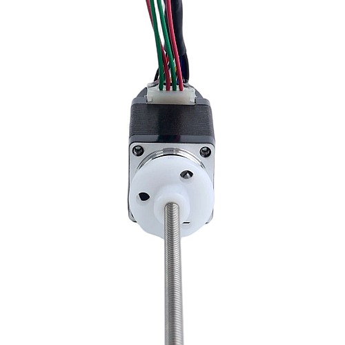 NEMA 8 外部 トラペゾイダル リニアステッピングモーター 0.5A 38mm スタック スクリューリード 1mm(0.03937") 光学式インクリメンタルエンコーダ 1000PPR 付き - 8E15S0504SC4-100RS-OE1K | StepperOnline