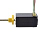 NEMA 8 外部 台形リニア ステッピング モーター 0.5A 38.2mm スタック スクリュー リード 1mm(0.03937) リード長 100mm