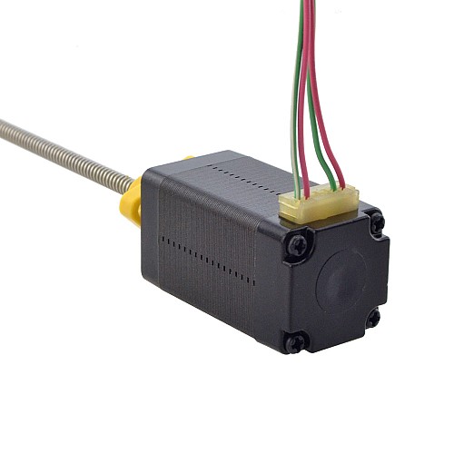NEMA 8 外部 台形リニア ステッピング モーター 0.5A 38.2mm スタック スクリュー リード 1mm(0.03937) リード長 100mm