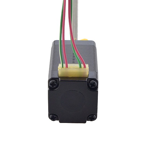 NEMA 8 外部 台形リニア ステッピング モーター 0.5A 38.2mm スタック スクリュー リード 1mm(0.03937) リード長 100mm