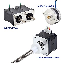 ステッピングモーターのVORONV0.1BOM 14HS20-1504S＆14HR07-1004VRN＆17E13S0404MB4-200RS