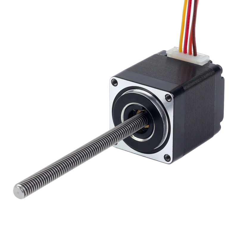 Nema 11 非キャプティブ 34mm スタック 0.75A リード 2mm(0.07874") 長さ 100mm - 11N13S0754AA4-100RS | StepperOnline