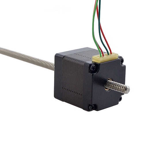NEMA 11 非拘束 Acme リニア ステッピング モーター 1.0A 32.2mm スタック スクリュー リード 1.27mm(0.05) リード長 200mm NEMA 11 非拘束 Acme リニア ステッピング モーター 1.0A 32.2mm スタック スクリュー リード 1.27mm(0.05) リード長 200mm