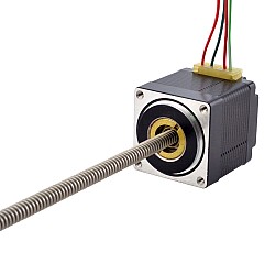 NEMA 11 非拘束 Acme リニア ステッピング モーター 1.0A 32.2mm スタック スクリュー リード 1.27mm(0.05") リード長 200mm