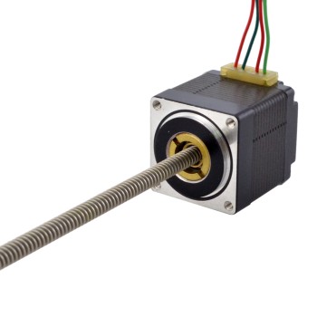 NEMA 11 非拘束 Acme リニア ステッピング モーター 1.0A 32.2mm スタック スクリュー リード 2.54mm(0.1") リード長 200mm