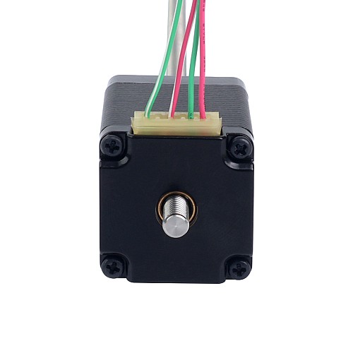 NEMA 11 非キャプティブ Acme リニア ステッピング モーター 1.0A 46mm スタック スクリュー リード 0.635mm(0.025) リード長 250mm - 11N18S1004ED5-250RS | StepperOnline NEMA 11 非キャプティブ Acme リニア ステッピング モーター 1.0A 46mm スタック スクリュー リード 0.635mm(0.025) リード長 250mm - 11N18S1004ED5-250RS | StepperOnline