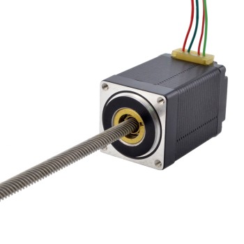 NEMA 11 非キャプティブ Acme リニア ステッピング モーター 1.0A 46mm スタック スクリュー リード 10.16mm(0.4") リード長 200mm