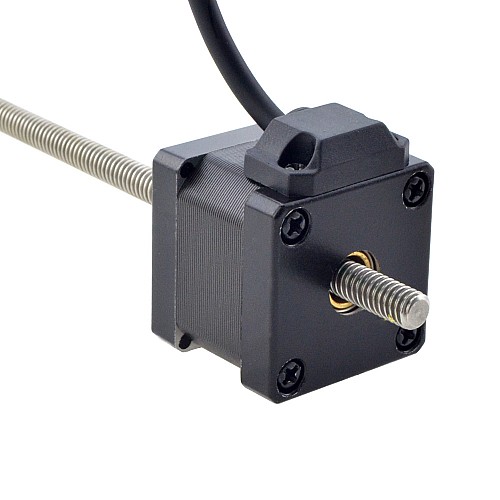 NEMA 14 非キャプティブ Acme リニア ステッピング モーター 1.5A 34mm スタック スクリュー リード 2.54mm(0.1) リード長 200mm