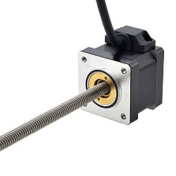 NEMA 14 非キャプティブ Acme リニア ステッピング モーター 1.5A 34mm スタック スクリュー リード 2.54mm(0.1") リード長 200mm