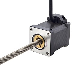 NEMA 14 非キャプティブ Acme リニア ステッピング モーター 1.5A 47mm スタック スクリュー リード 1.27mm(0.05") リード長 200mm