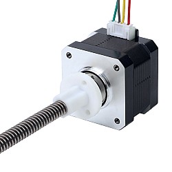 Nema 17 外部 34mm スタック 0.4A リード 4mm(0.15748") 長さ 100mm