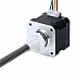 Nema 17 外部 34mm スタック 0.4A リード 4mm(0.15748") 長さ 100mm