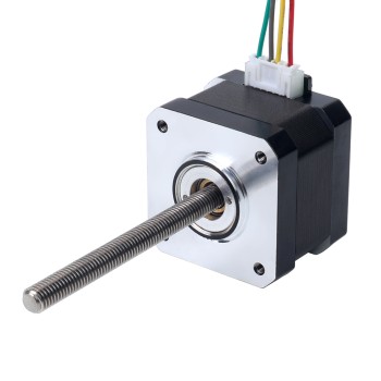 Nema 17 非キャプティブ 34mm スタック 0.4A リード 2mm(0.07874") 長さ 100mm