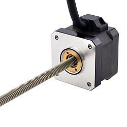 NEMA 17 非キャプティブ Acme リニアステッピングモーター 1.5A 34mm 身長 スクリューリード 6.35mm(0.25") リードの長さ 200mm