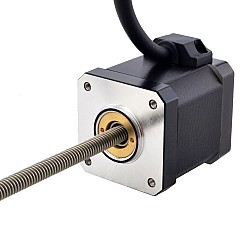 NEMA 17 非キャプティブ Acme リニア ステッピング モーター 2.5A 48mm スタック スクリュー リード 2.54mm(0.1") リード長 200mm