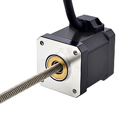 NEMA 17 非キャプティブ Acme リニア ステッピング モーター 2.5A 48mm スタック スクリュー リード 6.35mm(0.25") リード長 200mm