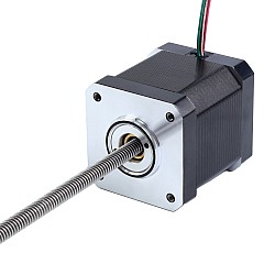 Nema 17、ノンキャプティブ、48mmスタック、2.6A、リード2.4384mm(0.096インチ）、長さ250mm