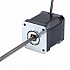 Nema 17、ノンキャプティブ、48mmスタック、2.6A、リード2.4384mm（0.096インチ）、長さ250mm