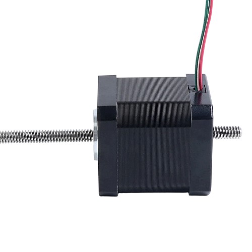 Nema 17、ノンキャプティブ、48mmスタック、2.6A、リード2.4384mm（0.096インチ）、長さ250mm - 17N19S2604JE4-250RS | StepperOnline