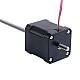 Nema 17、ノンキャプティブ、48mmスタック、2.6A、リード2.4384mm（0.096インチ）、長さ250mm - 17N19S2604JE4-250RS | StepperOnline