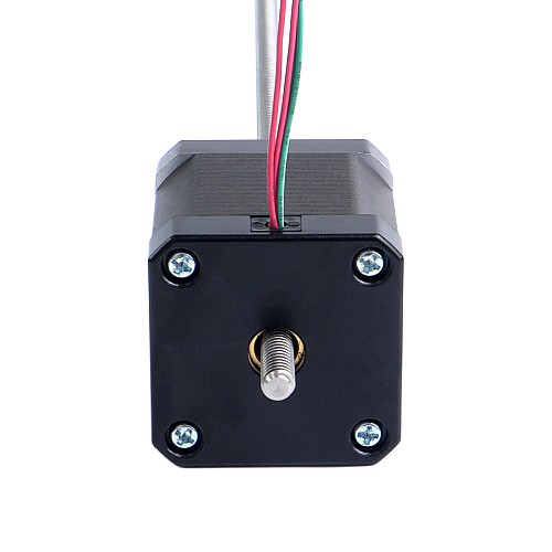 Nema 17、ノンキャプティブ、48mmスタック、2.6A、リード2.4384mm（0.096インチ）、長さ250mm - 17N19S2604JE4-250RS | StepperOnline