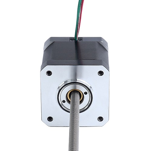 Nema 17、ノンキャプティブ、48mmスタック、2.6A、リード2.4384mm（0.096インチ）、長さ250mm - 17N19S2604JE4-250RS | StepperOnline