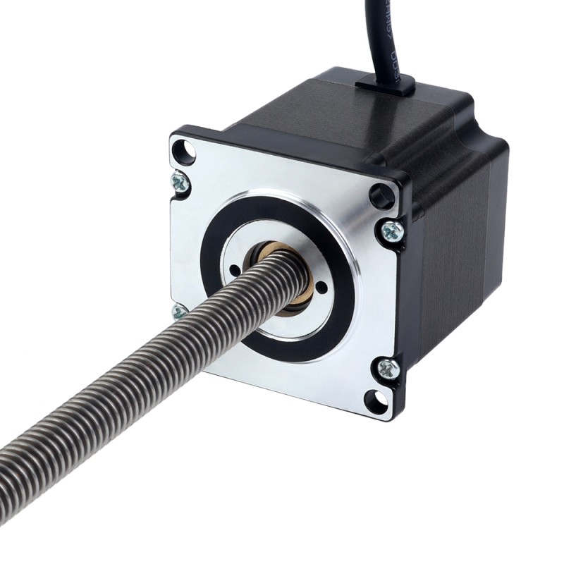 Nema 23 非キャプティブ 56mm スタック 2.0A リード 2mm(0.07874") 長さ 250mm - 23N22S2004AJ4-250RS | StepperOnline
