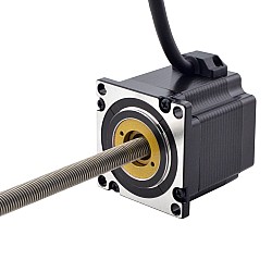 NEMA 23 非キャプティブ Acme リニアステッピングモーター 3.0A 56mm 身長 スクリューリード 5.08mm(0.2") リードの長さ 250mm