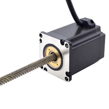 NEMA 23 非キャプティブ Acme リニアステッピングモーター 4.0A 75mm 身長 スクリューリード 25.4mm(1") リードの長さ 250mm